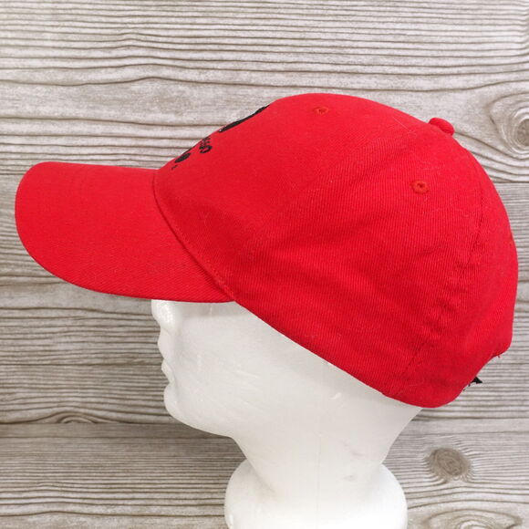 SAN DIEGO ZOO RED ADJUSTABLE TRAVEL STRAPBACK BASEBALL HAT CAP - Picture 4 of 10